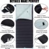 21b0dd90738497bc QEZER Down Sleeping Bag,Lightweight Rectangular Sleeping Bag for Adults,Kids,Boys,Girls 3 Seasons Backpacking, Hiking and Camping Outdoor,can be used as the Blanket