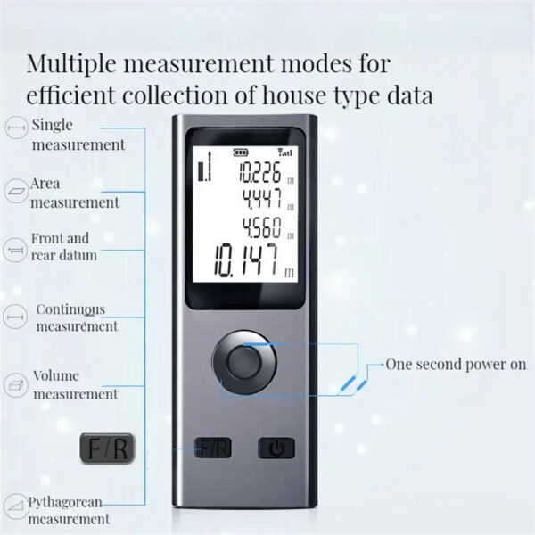 Mini Smart Rangefinder Intelligent 30M Digital Laser Rangefinde Usb Charging Rechargeable Handheld Distance Meter