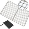 21cf7545e7b428b3 Tragbares und Ti-Grillnetz mit Aufbewahrungstasche, ideal für Camping und Picknicks