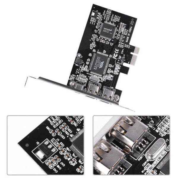 firewire controller card PCI-E PCI Express FireWire 1394a IEEE 1394 Controller Card with Firewire Cable