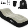 21f4dd36955887f5 Fahuac Auto Inflatable Lounger Air Sofa, Portable Auto Inflatable Couch Air Sofa Bed Lazy Lounger Chair Cozy Sleeping Camping Sofa Bed for Outdoor and Indoor Use
