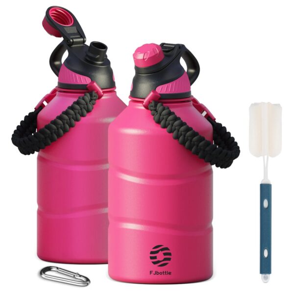 FEIJIAN Thermos Bottle 1.9L Large Capacity Stainless Steel Thermal Water Bottle Cold and Hot Vacuum Flask With rope Gym