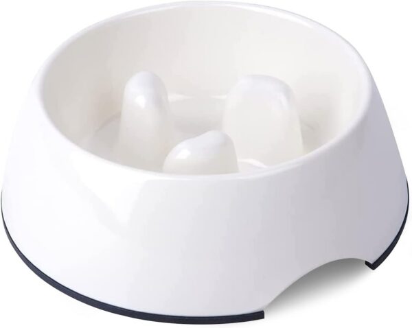 Super Design Slow Feeder Dog Bowl, 1 Cup, Nonslip, Heat-Resistant, Sturdy, Suitable for Small to Medium Sized Dogs
