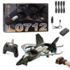 2216601325319fe7 L0712 RC Plane 2.4G Remote Control Aircraft Gravity Sensing Aircraft Glider with Light EPP Foam Fighters for Boys Children
