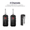 M-VAVE WP-5G 5.8G Wireless Guitar System Rechargeable Audio Transmitter Receiver Guitar Amplifier Guitar Accessory Type-C Cable