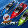 22281b26371dc8d7 Mini RC Boat 5km/h Radio Remote Controlled High Speed Ship with LED Light Palm Boat Summer Water Toy Pool Toys Models Gifts