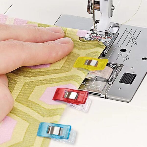 2231b3d73962c3f1 50 Plastic Clips, Multiple Colors For And Clothes Supplies Fixing Clip for Patchwork Sewing