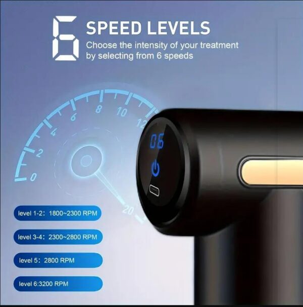 Mini Muscle Massage Gun Protable Deep Handheld Percussion Massager For Body Back And Neck Leg