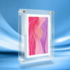 223aff360e2460a0 Acrylic Digital Photo Frame 5/7 Inch 1000mAh Vertical Display IPS Screen 2G Memory Battery Porta Retrato Digital