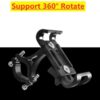 223c1cfbf6c1f08c Metal Motorcycle Bike Phone Holder Aluminum Alloy Anti-slip Bracket GPS Clip Universal Bicycle Stand Support for All Smartphones