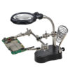 3.5X 12X Auxiliary Clip Magnifier Electric Soldering Circuit Board Welding Iron Magnifying Glass Bracket Tools