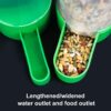2242fb72805d4aa3 Bird Feeder, Bird Water Dispenser for Cage, XISTEST 2PCS Automatic Bird Water Feeder with 1PCS Food Feeder for Cage Pet Parrot Budgie Lovebirds Cockatiel Automatic Bird Feeder (2pcs 60ml + 1pcs 150ml)