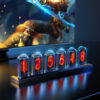 RGB Nixie Clock LED Glows IPS Color Screen DIY Analog Digital Tube Night lights Gaming Desktop Home Decoration Gift Idea