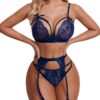 Avidlove Women Lingerie Set Lace Teddy Strap Babydoll Bodysuit with Garter Belts