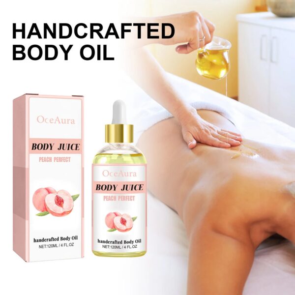 225ca3de3e473834 OceAura Peach body oil Moisturizes and Softens the Skin, Tightens and massages it, and provides moisturizing essential oil 4 Oz