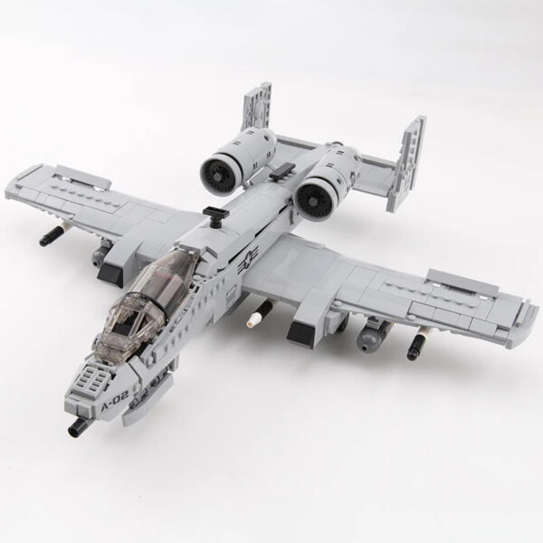 226e2d5e3e37fbe7 US Military A-10 Fighter Building Blocks Arms Vehicle Model New Type Armored Thunderbolt II Plane Bricks Boys Toys