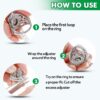 Anpro 15 Pack Size - with 3 Sizes Clear Sizer Adjuster Loose Rings,Spiral Silicone Tightener Set,Invisible Ring Guards(Please See Below Picture for The Steps)