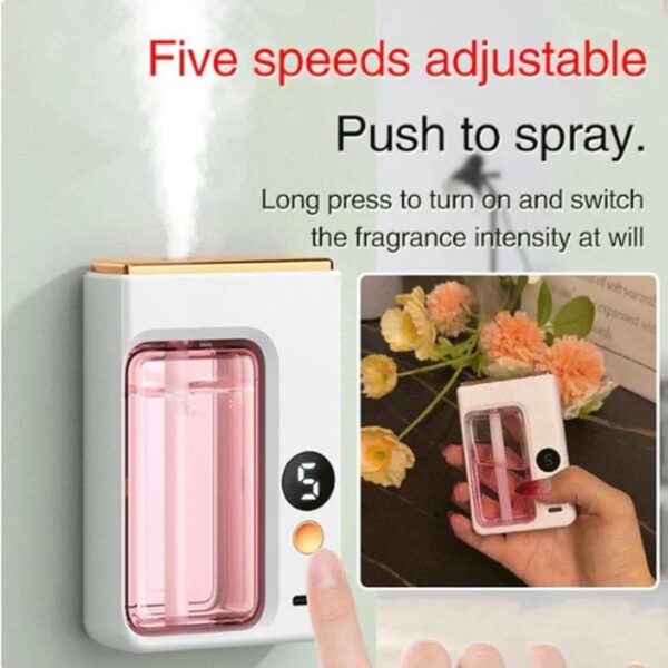 2280facaad23310c Automatic Diffuser Aromatherapy Car Perfume with Display Essential Oil Humidifier Bathroom Deodorization Air Freshener Jasmine