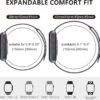 2298463b79c746a5 OULUOQI Compatible with Apple Watch Band Series 9, Ultra/Ultra 2, SE 8 7 6 5 4 3 2 1 38mm 40mm 41mm 42mm 44mm 45mm 49mm Women and Men, Stainless Steel Milanese Loop Magnetic Clasp Replacement for