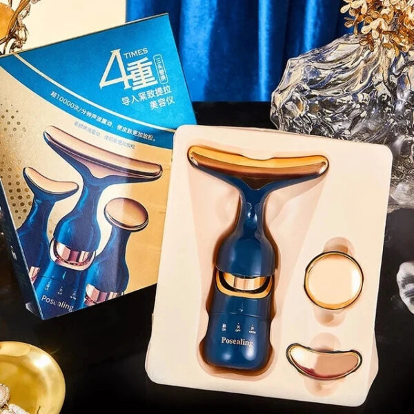 22a2e6f231a92d2b 3 In 1 Facial Lifting Device Neck Facial Eye Massage Face Slimmer EMS Beauty Skin Tightening Wrinkle Anti Aging Face Massager