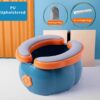 Toilet Portable Travel Baby Foldable Kids Potty Training Seat Easy to Clean With Storage Bag and 20 Garbage Bags