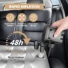 22a9ded764312a7e Car Air Mattress Back Seat Inflatable Bed - Inflatable Thickened and Double SUV Air Mattress with Air Pump Portable Foldable Car Bed for Home Car Travel Camping-Black