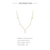 CANNER Sterling Sier Romantic Pink White CZ Pendant Necklace For Women Jewelry Fancy Diamond Chain Choker Necklaces Bijoux