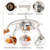 Camping Gas Stove Portable Folding Outdoor Backpacking Stove Tourist Equipment For Cooking Hiking Picnic 3500W