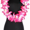 22c572d0db8724d0 Hawaiian Hula Leis Dance Garland Artificial Flowers Neck Loop for Luau Party Costumes (Pink)