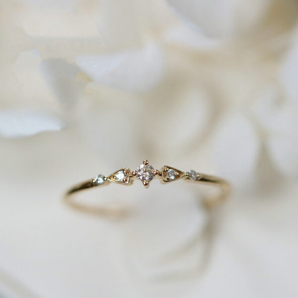 22cc428b0193d294 Retro 14k Gold Diamond Ring for Women Bizuteria Tail Engagement Banquet Anillos Rings Woman 14K gold Bizuterias Gemstone rings