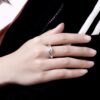 22cd3ca6690097bf New streetwear Sterling Sier Shiny Zircon diamond Rings For Women Wedding Party Gifts fine Jewelry engagement rings