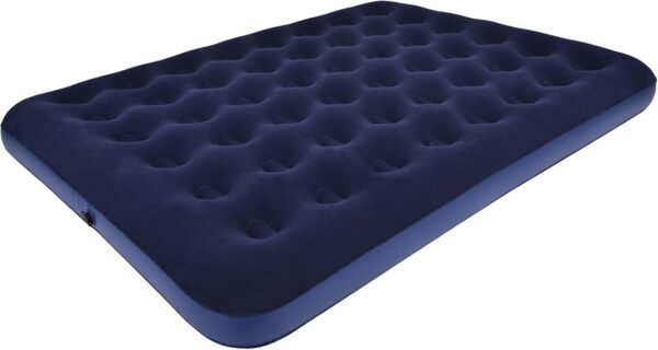 22d92feed82b2f7e Queen Camping Air Mattress Inflatable Air Bed with Flocked Top