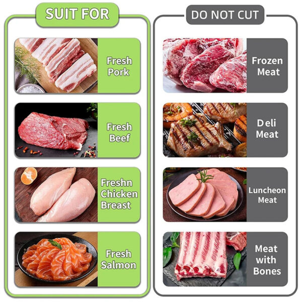 22da2899d4f10d8c Meat Slicer Thickness Adjustable 2 or 4 mm Stainless Steel Manual Meat Cutter Cleaver Kitchen Knife Jerky Slicer Suit