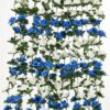 22e00b171465ee41 PARTY JOY 5pcs 41Ft Flower Garland Fake Rose Vine Artificial Flowers Hanging Rose Ivy Hanging Baskets Wedding Arch Garden Background Decor