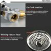 Campingmoon Portable Campingkocher with 4-Flex klein GasKocher Outdoor Camping Kocher Backpacking Gas Stove mit Zündgerät