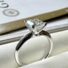 22f85e7fac40b551 Certified 1/2Carat Princess Cut Moissanite Solitaire Rings for Women Sterg Sier Classic Dia Engagement Wedding Band