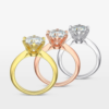 Serenity GRA Certified 1-5CT Moissanite Rings Lab Diamond Solitaire Ring for Women Engagement Promise Wedding Bands Fine Jewelry