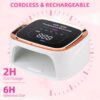 36LEDS Rechargeable UV LED Professional Cordless Gel Polish Drying Lamp For Manicure With Built-in Battery Nail Art
