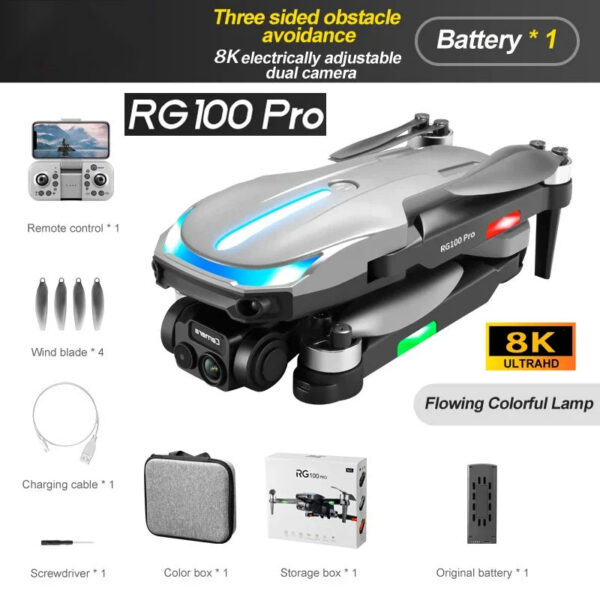 2308e6d43a7657d8 MIJIA RG100Pro 8K 5G GPS Professional HD Aerial Photography Dual-Camera Omnidirectional Obstacle Avoidance Drone