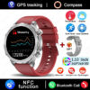 230bbd683cdfdf81 New GPS Track Smart Watch Men AMOLED HD Screen Outdoor Sports Fitness Heart Rate NFC IP68 Waterproof Bluetooth Call Smart Watch