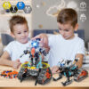 231376d4c33384df 724pcs 4 in 1 City Technical Programming RC Robot Building Kit Stem Racing Car 6-16 Year Old Kids Bricks Toys for Boys Gifts