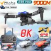 New E99Pro Drone 4K Professinal With Wide Angle Dual HD Camera Foldable RC Helicopter 5G WIFI FPV Height Hold Apron Sell