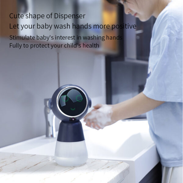 231c42298b288cdf 2023 New Automatic Foam Soap Dispensers Bathroom Smart Washing Hand hine with USB Charging White High Quality ABS Material