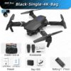 232df796269ac677 New E88Pro Mini Drone 4K Professinal Wide Angle Dual HD Camera Foldable RC Helicopter WIFI FPV Height Hold Apron LED Sell