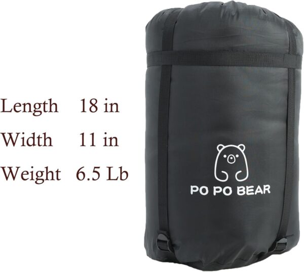 Zero Degree Sleeping Bag for Adults 100% Cotton Flannel Tall and Big
