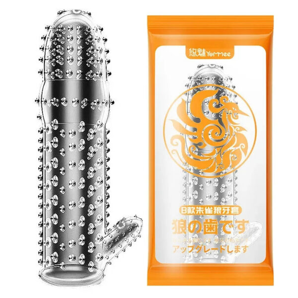 233f299e5a7919c6 Spike Penis Sleeve Reusable Condoms Sex Toys for Men Delay Ejaculation Penis Sleeve Contraception Cock Ring Extender 남성전용기구