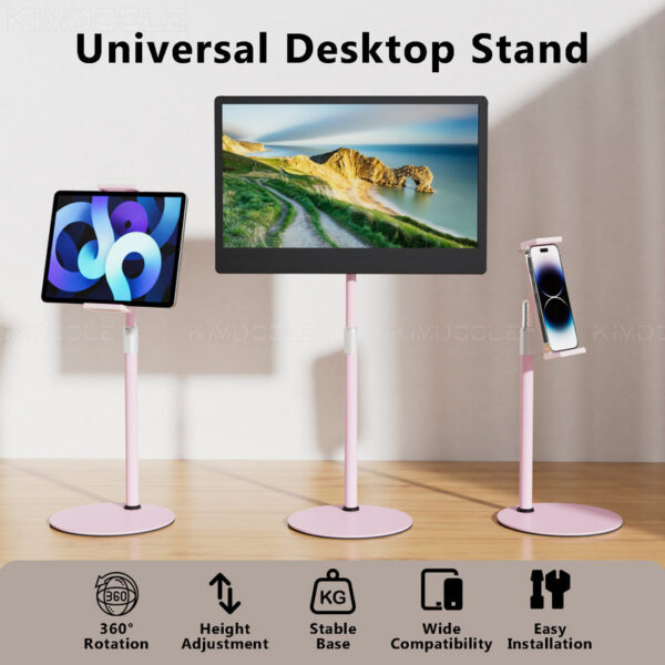 Keepro Portable Height Adjustable Vesa Tablet Stand Free Standing Low Profile Desk Mount Monitor support