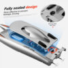 2.4G Radio Rc 30Km/h Racing Boat High Speed Speedboat 20Mins Battery 2 Ch Dual Motor Waterproof Remote Control Ship Toy Boy