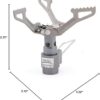 BRS Stove BRS 3000T Stove Titanium Ultralight Backpacking Stove Portable Propane Camping Stove Gas Burner Camp Stove only 26g with Extra O Ring (BRS-3000T Stove)