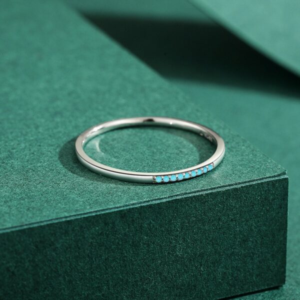 Modian High Quality Turquoise Vintage Ring 100% Real 925 Sterling Silver Exquisite Finger Rings For Women Statement Jewelry Gift